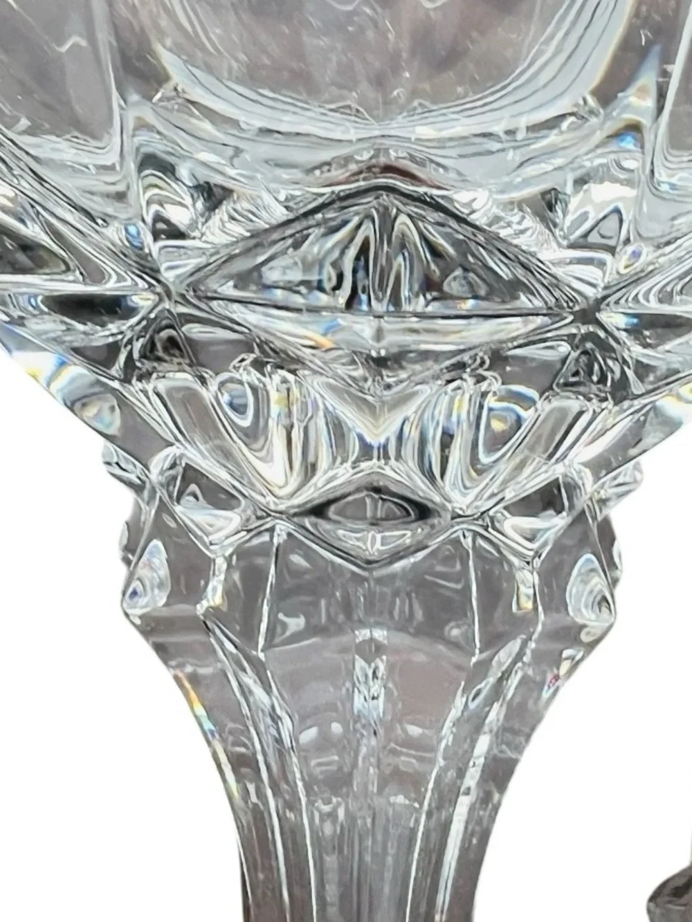 Mikasa Clear Crystal Royal Crown Candle Slovenia Holders -Pair